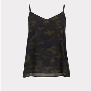Torrid Camo Sophie Double Layer Chiffon Cami 00